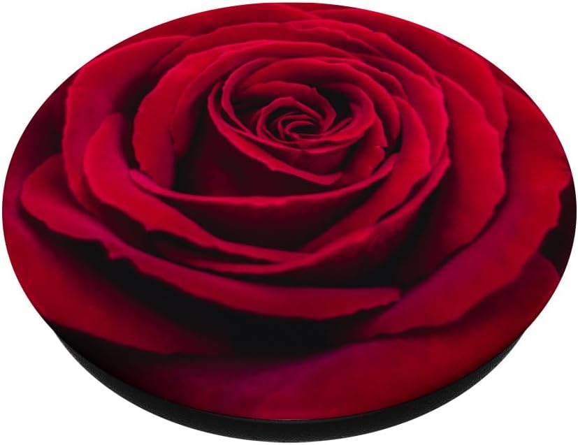 Red Rose Flower Floral PopSockets Adhesive PopGrip - Image 2