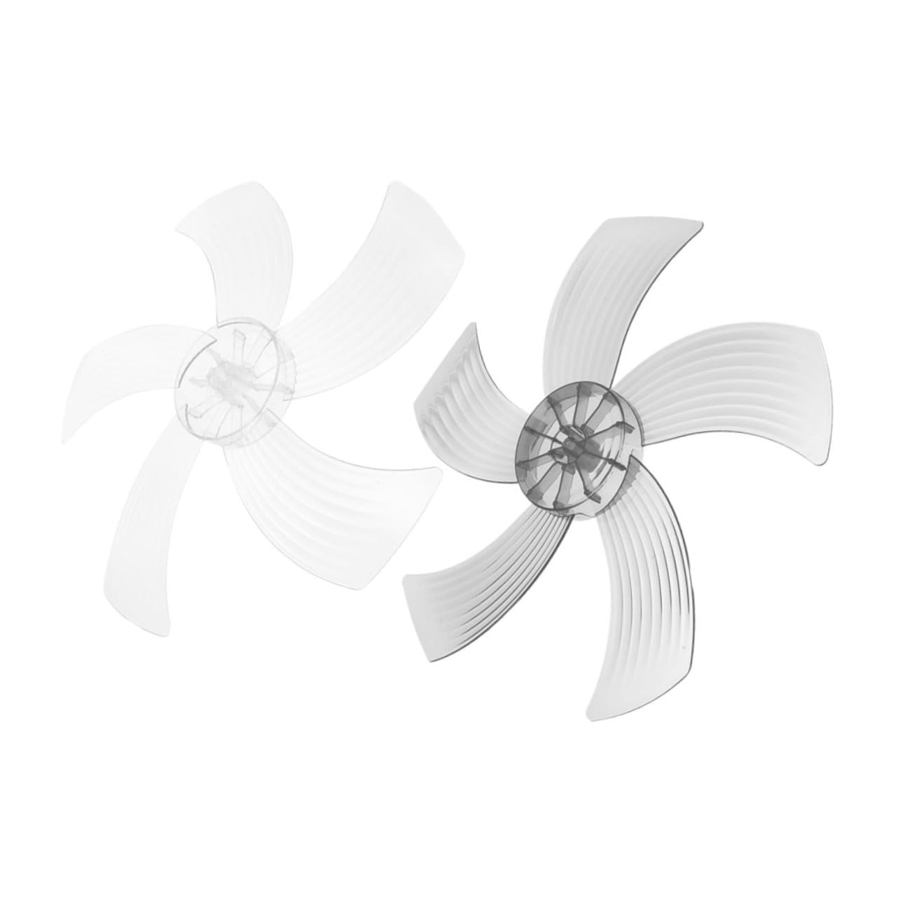 Pales de Ventilateur 5 Feuilles en Plastique As pour Ventilateur sur Pied Table, Accessoires de Remplacement Compatibles, Pack de 2 Pièces Camping