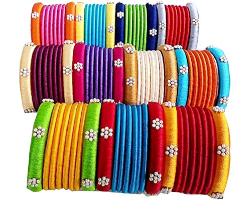 Silk Bangle Set - 22 Big Bangles + 66 Small Bangles