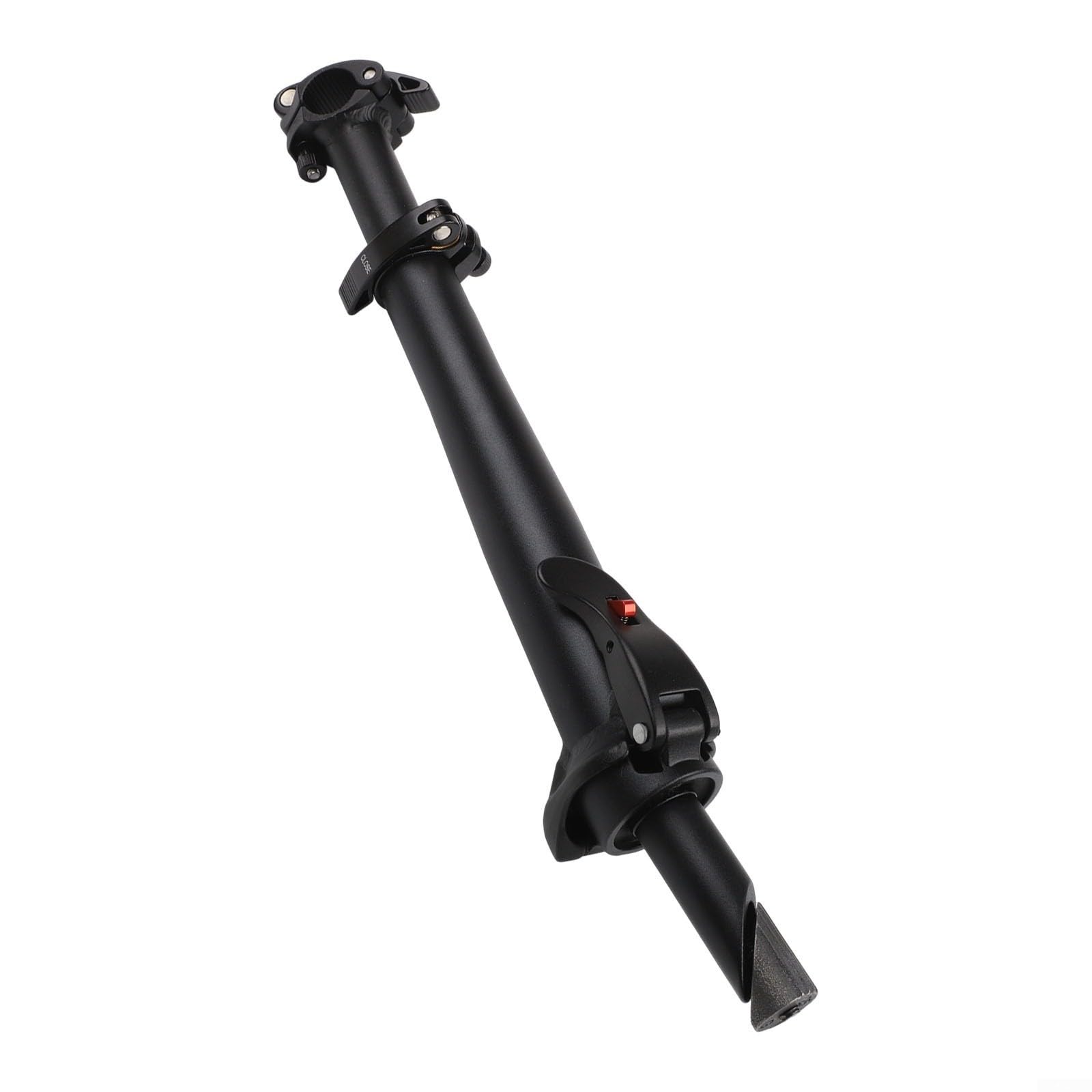 Attacco manubrio pieghevole in lega di alluminio, manubrio regolabile a sgancio rapido per manubrio anteriore per bici elettrica scooter (nero A)