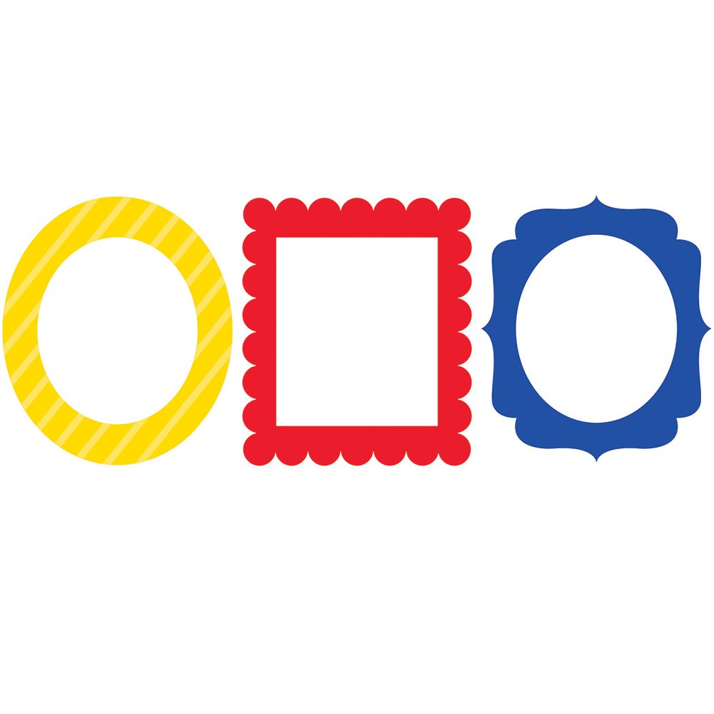 Creative ConvertingPrimary Colour Photo Frame 3 Pieces, 14-Inch Length X12-Inch Size Hight