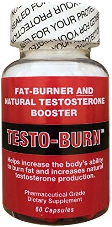 Testo-Burn - #1 L-Carnitine (as carnitine Fumarate) & Forskolin Supplement - Decrease Body-Fat & Boost Natural Testosterone Increase Energy Build Lean Muscle Burn Fat - 60 Capsules