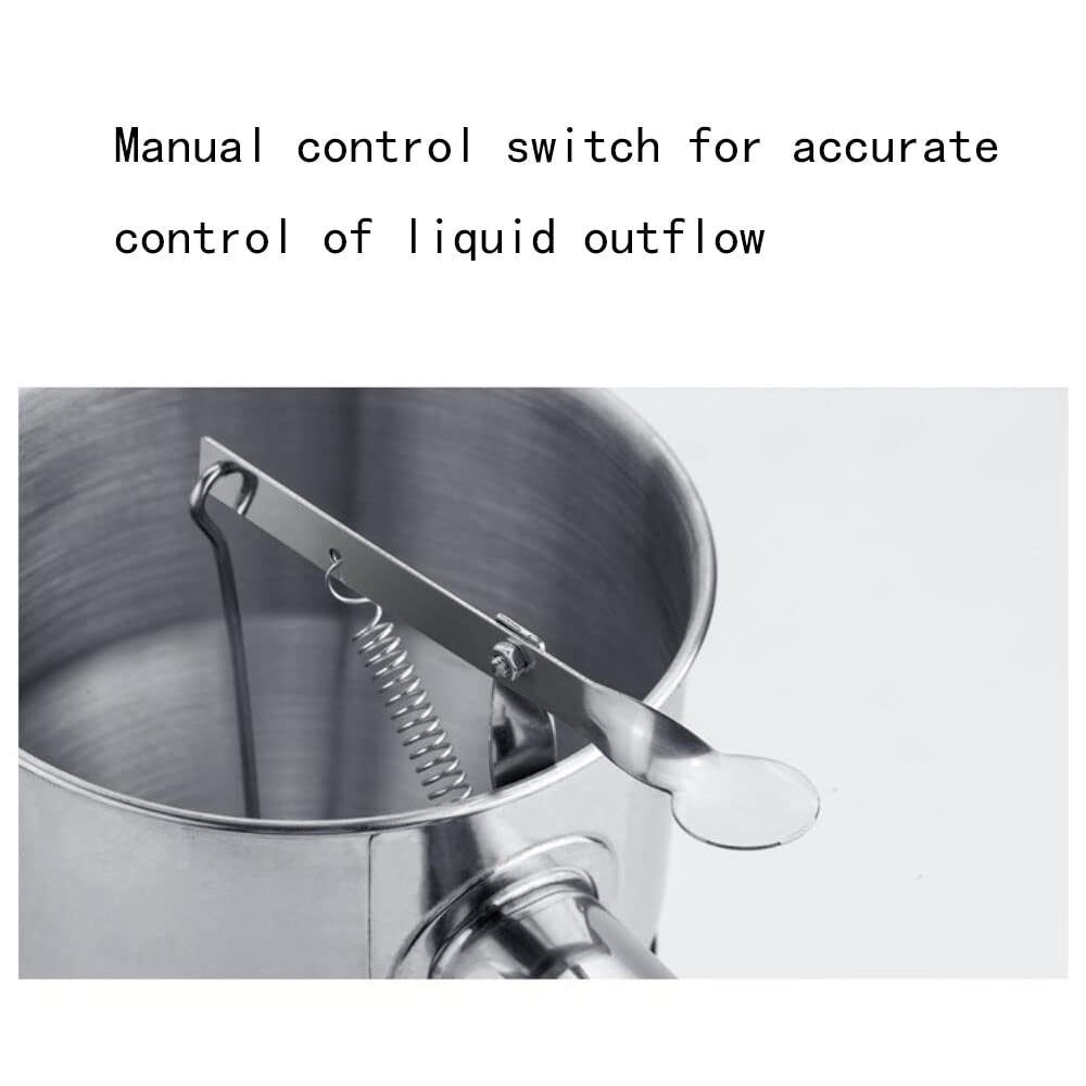 Entonnoir à Piston En Acier Inoxydable Avec Support Pour Sauce, Mesure De Crème, Gâteau, Dessert, Pâtisserie - Maison