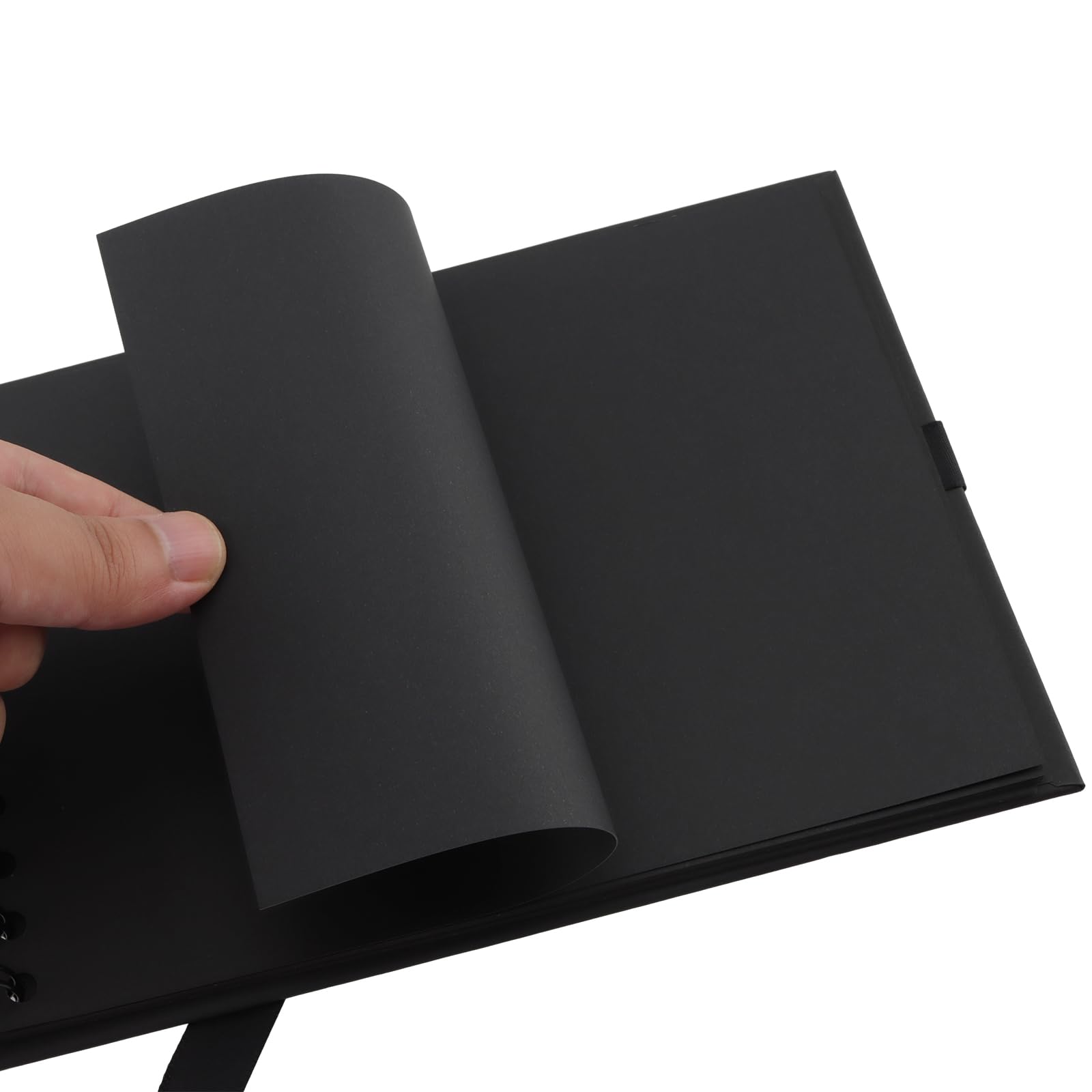 Album Fotografico Fai Da Te A5 - 30 Pagine Nere, Spirale, Con Adesivi E Penne Per Scrapbooking E Ricordi