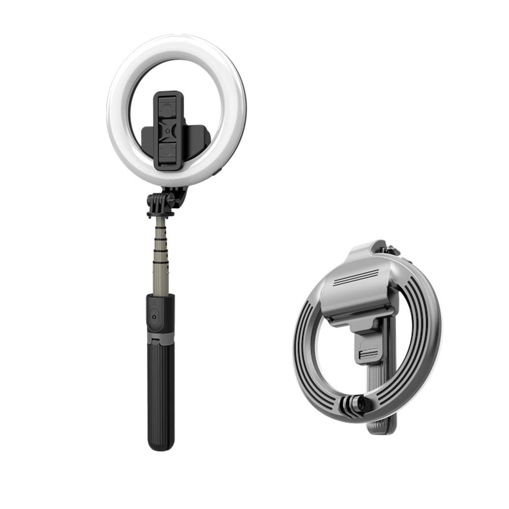 N/D5-inch LED Ring Light Portable Folding Fill Light with Detachable Remote Control,3 Modes,9 Color Temperature for Selfie/Live/Video