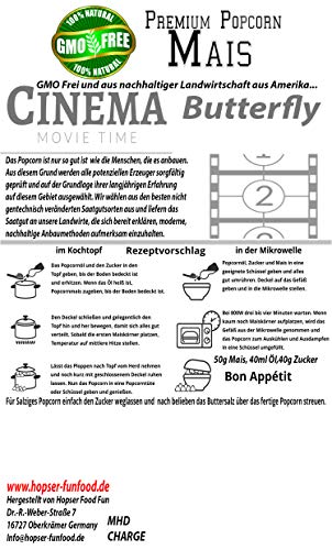 Premium Butterfly Popcorn Corn 1000g XL 1:46 popvolume met smaakbeschermende verpakking GGO-vrij - Image 3
