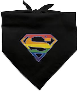 Superman Rainbow Shield Logo Dog Pet Bandana