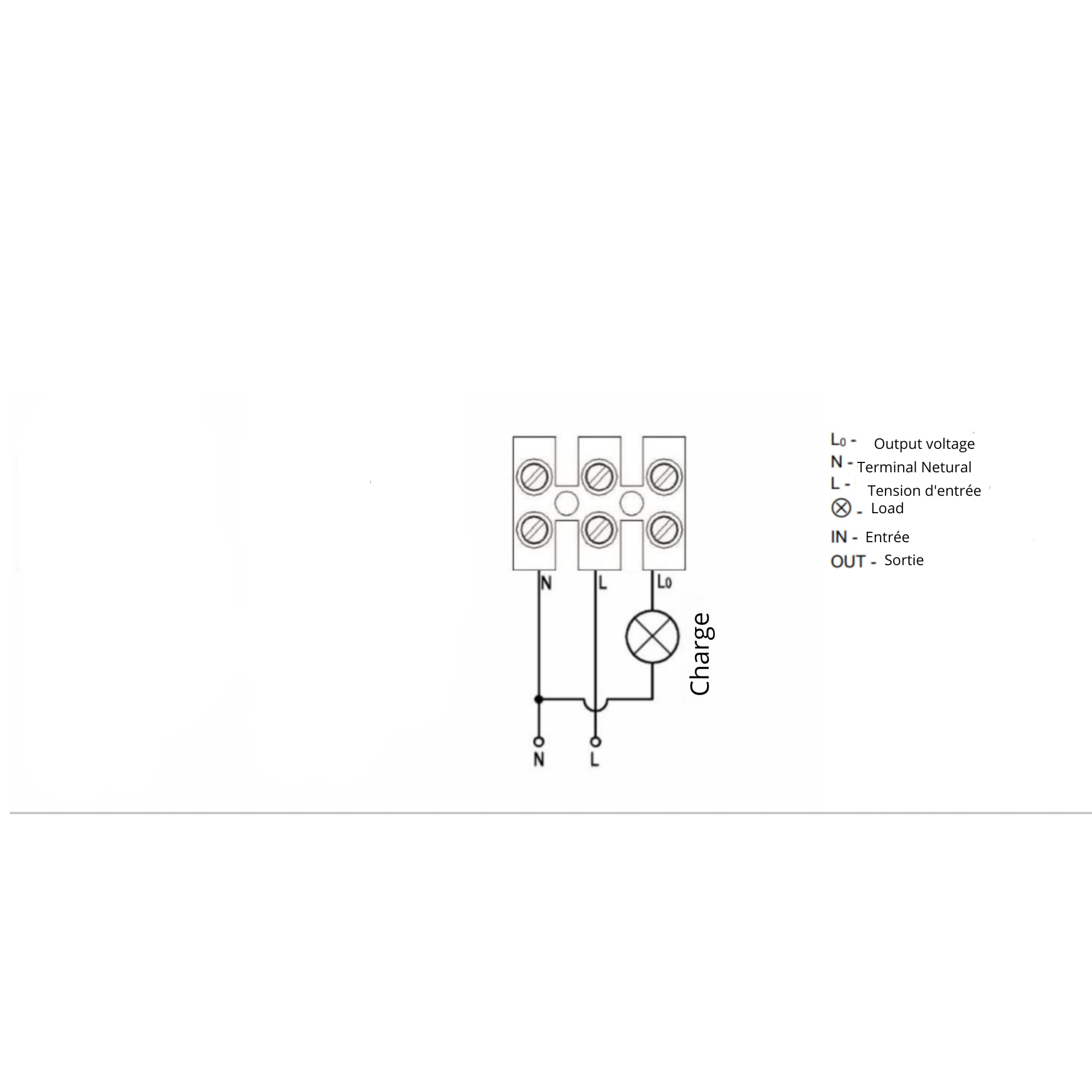 ORNO CR-205 Détecteur de Mouvement pour Boîtier Électrique Ø60 Compatible LED 1200W 3 Fils