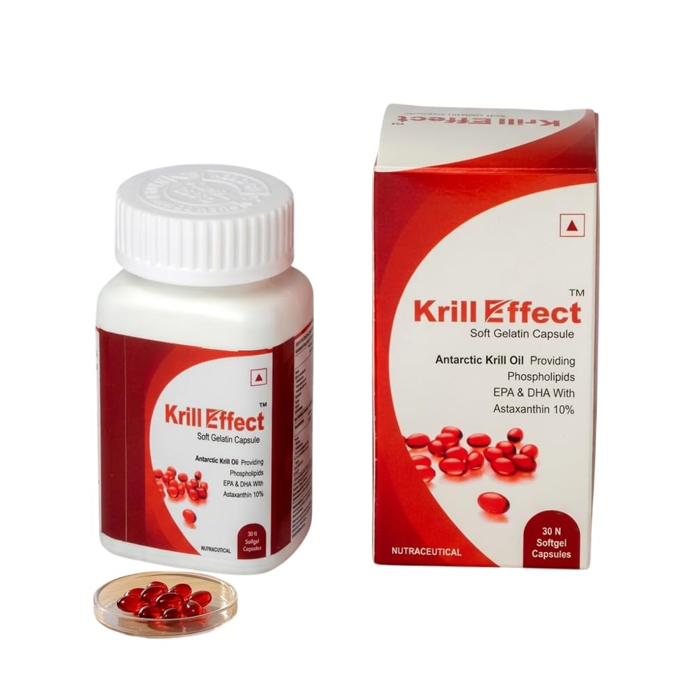 SHUBAN Krill Oil Capsules 500 mg Krilleffect Marine Source Oil Softgel Supplement Reddish Brown Capsule Form Bottle Packaging-image-31