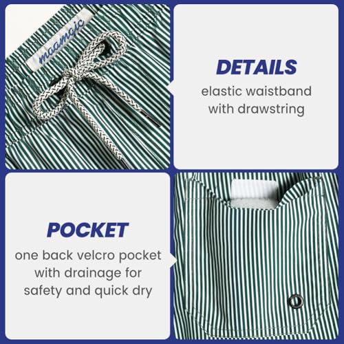 Image of maamgic Mens Slim Fit Swim Shorts Swim Trunks 7 inch Quick Dry Mens Bathing Suits with Mesh Lining