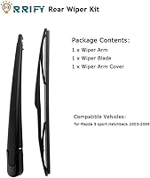 Vista 6 de Juego de limpiaparabrisas trasero BP4K-67-421 para Mazda 3 sport Hatchback 2003-2009