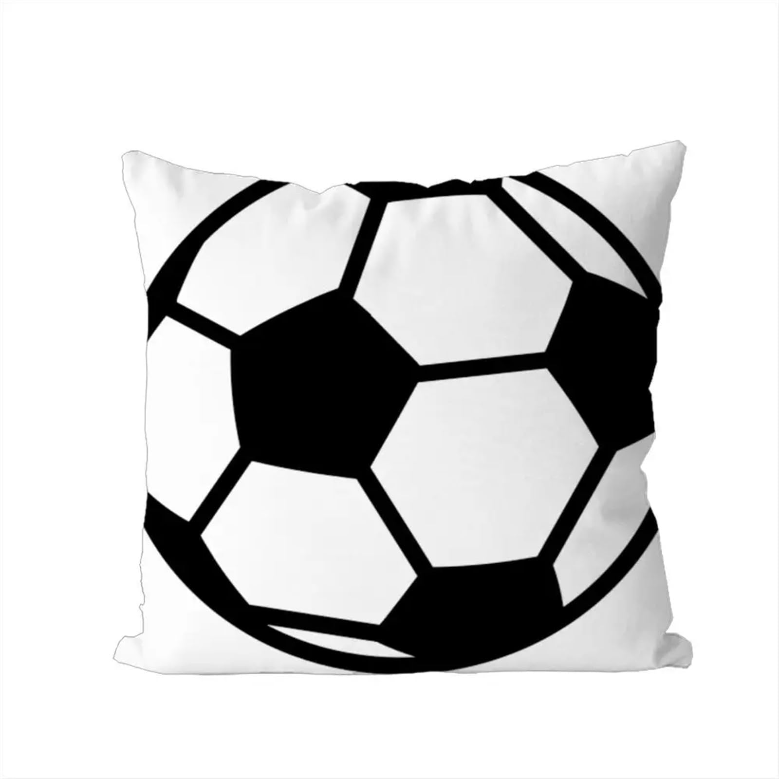 GIYXHU Football Pillow For Car Sofa Decorative Home Double-sided Print Plush Square Throw Cushion for Sofa(Color3)