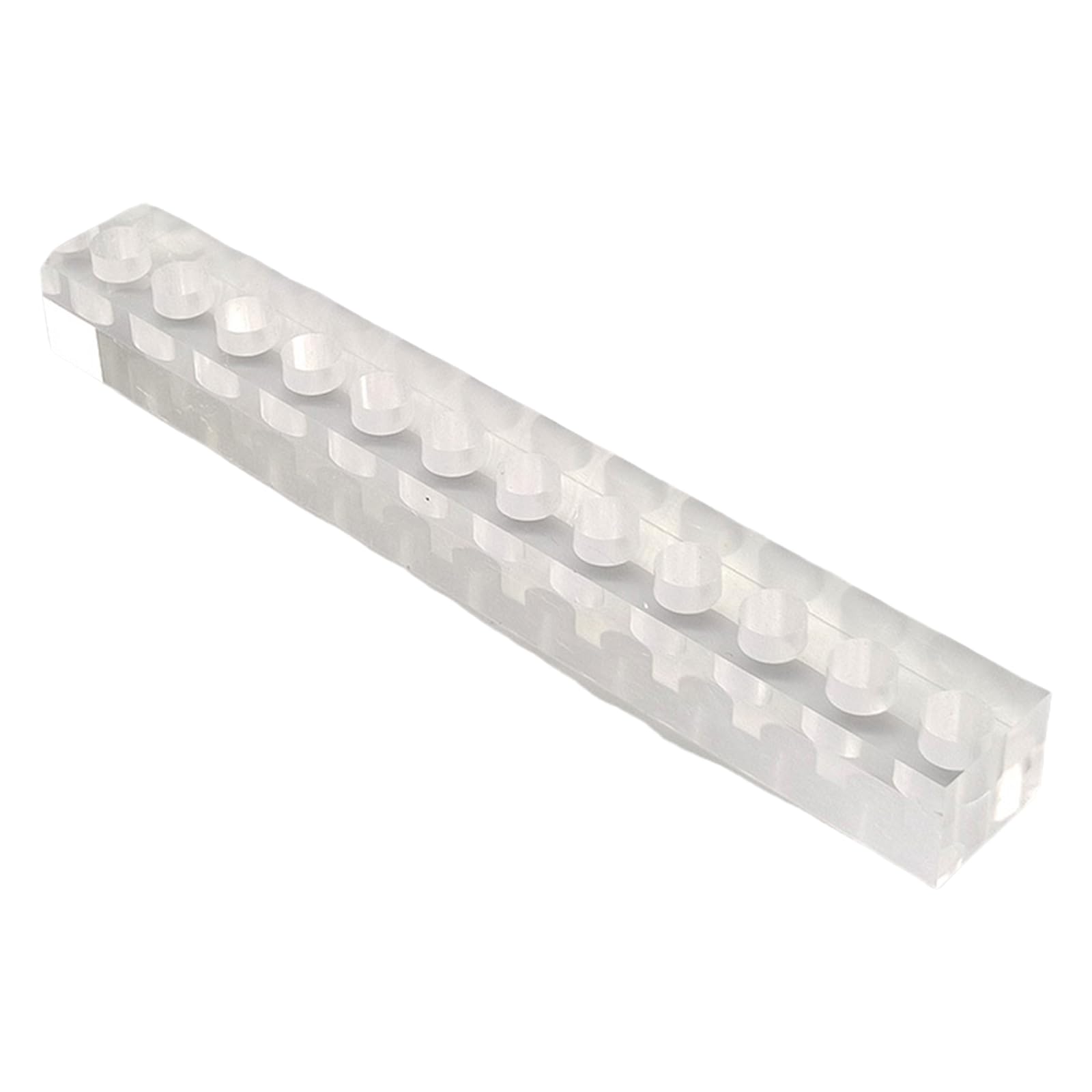 Kelisdi C Lear Shelf Fishing Lure Display Holders Fishing Fly Stand Tying Lure Holder Hook Lips Storage Holder Display Acryli Clear