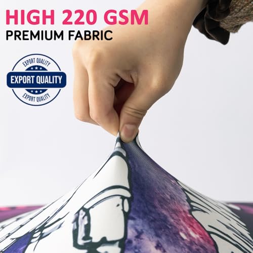 Image of HOKIPO Suitcase Covers for Trolley Suitcase, 220gsm Durable and Washable, Medium (21-22inch) - Galaxy Explorer (AR-6344-D11)