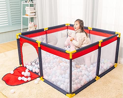 Image of BabyGo Fence Jumbo Size Ball Pit Structure Ball Pool For Kids Indoor And Outdoor(Balls Not Included)(101Cm X 101Cm X 64Cm) Sample, Multicolor, Ball Theme