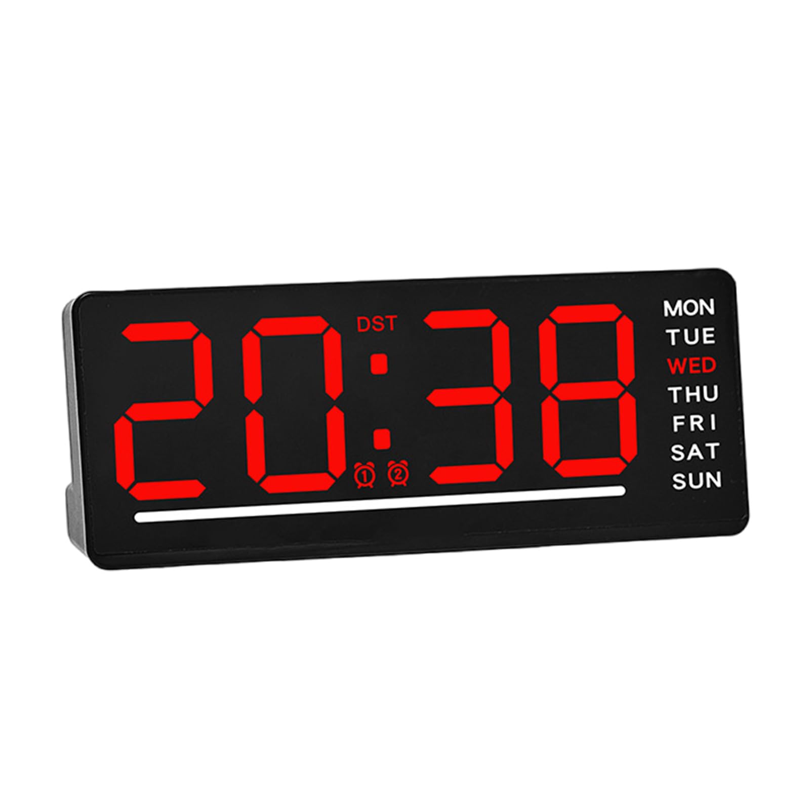 FackLOxc Functional Digital Clock with DC5V1A Power Supply and Battery for Reliability Timekeeping in Any Setting Alarm LED Display