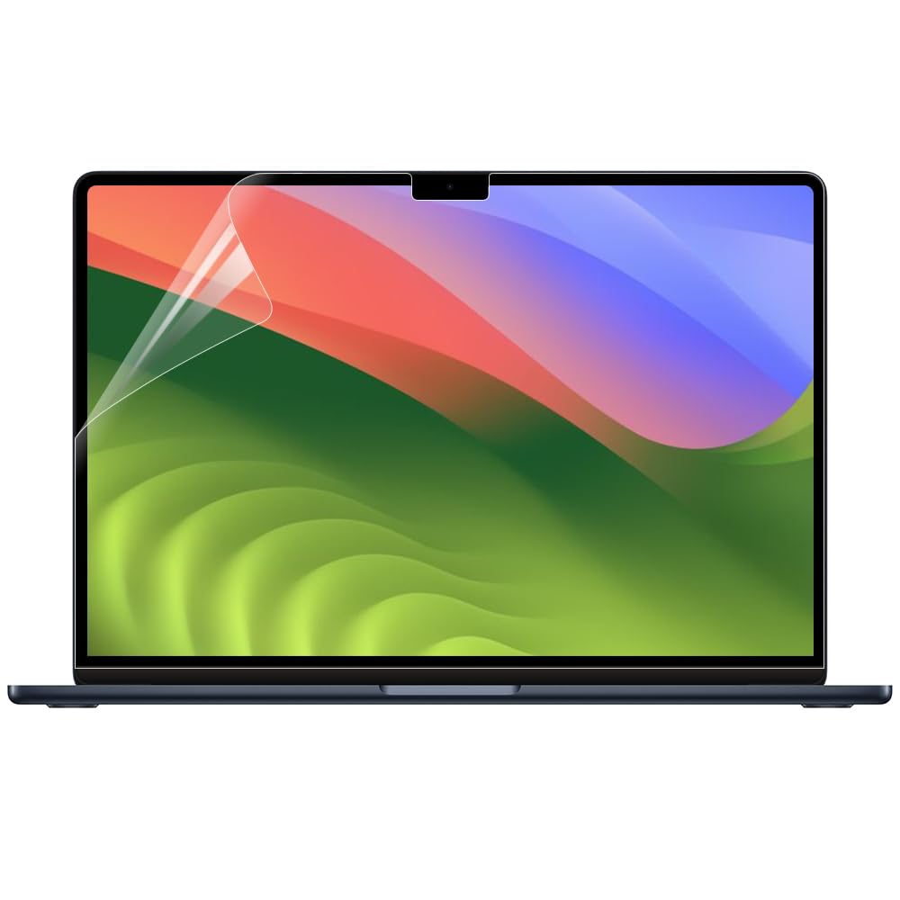 Arisase2-Pack HD Clear Screen Protector for 2024 MacBook Air 15.3"(A3114, M3 Chip), Anti-Fingerprint & Scratch-Resistant Accessories 5H Hardness Protector for MacBook Air 15.3 Inch (15.3 Inches)