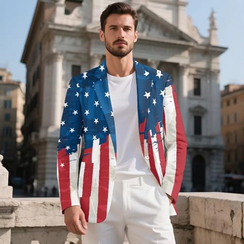 Men's Blazers Slim Fit Business Casual Sport Coat One Button Travel Blazer Lightweight Suit Jacket S-5XL4