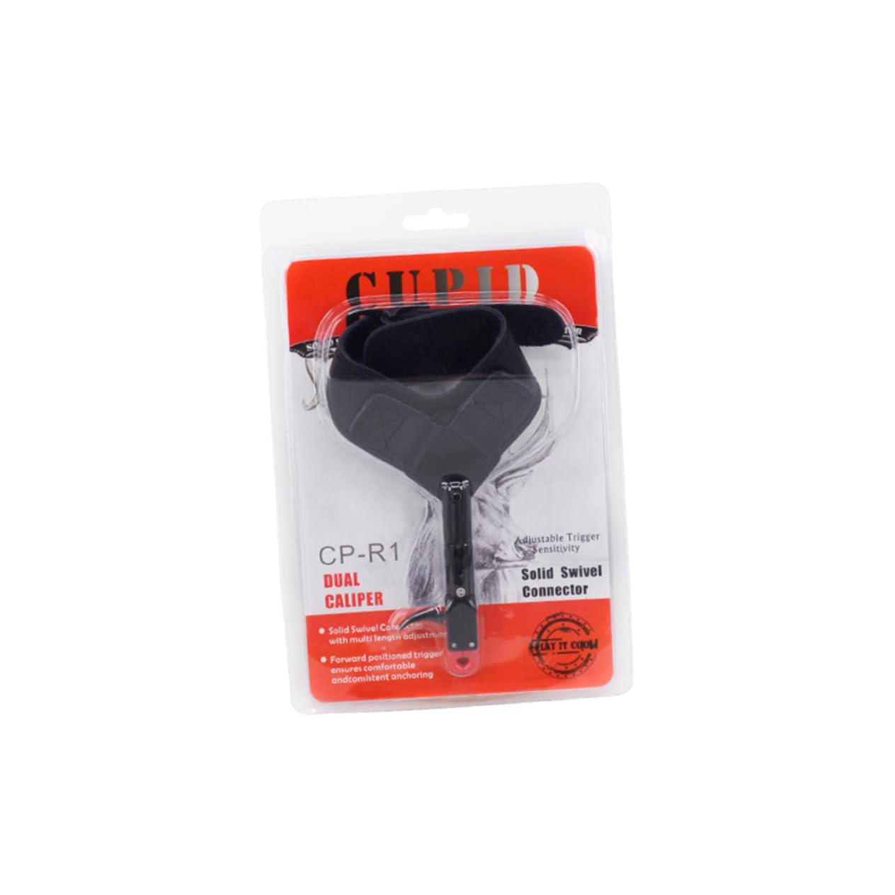 Toddmomy Archery Release Aid Composite Nylon Wrist Strap 360° Rotating Caliper Comfort Fit for Archers