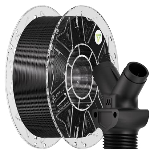 Image of Creality Carbon Fiber PETG Filament 1.75 mm 1KG, Hyper PETG-CF Filament, Matte Finish, Heat-Resistant, High Strength & Outdoor Durable, High Speed 30-600mm /s, Fits for Most 3D Printers, (Black)