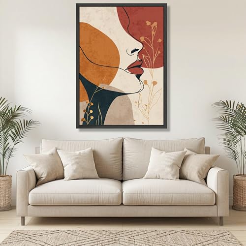 Art minimaliste abstrait pour salon bohème chic chic 20x30 - 3