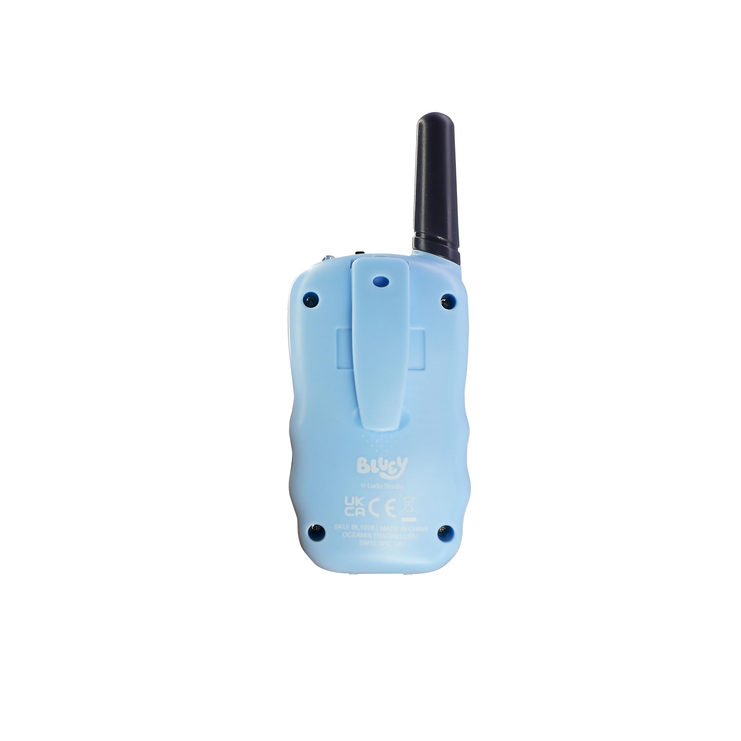 Walkie Talkies Infantiles Bluey con Batería Recargable Linterna y un Km de Distancia de Comunicación