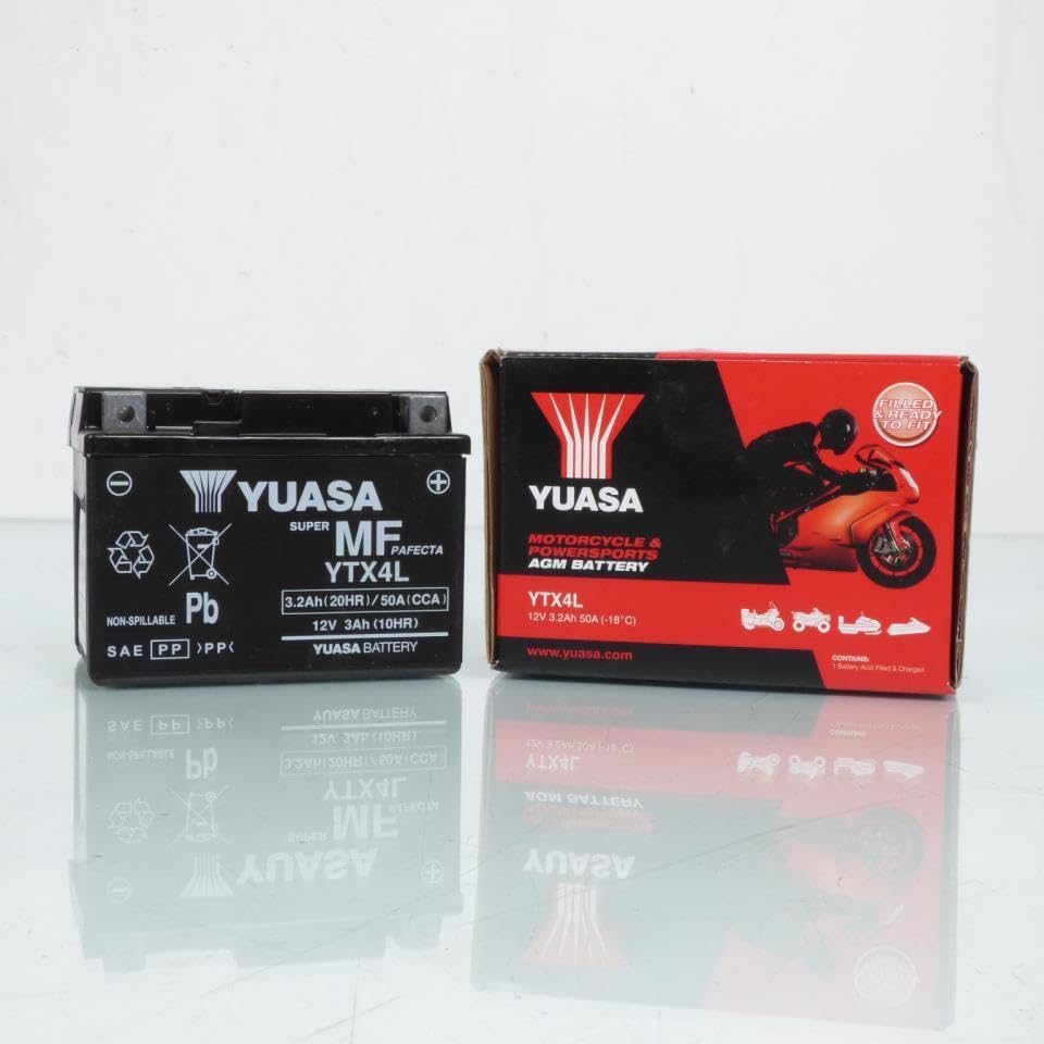 Batería SLA Yuasa para Moto Honda 250 XRL 1991 a 1997 YTX4L BS