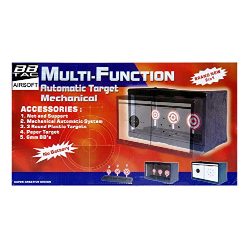 Bbtac Airsoft Target With Auto-Reset, Stand, Trap Net Catcher, For Airsoft Gun Shooting Bb Pellets Indoor Outdoor #TOP3