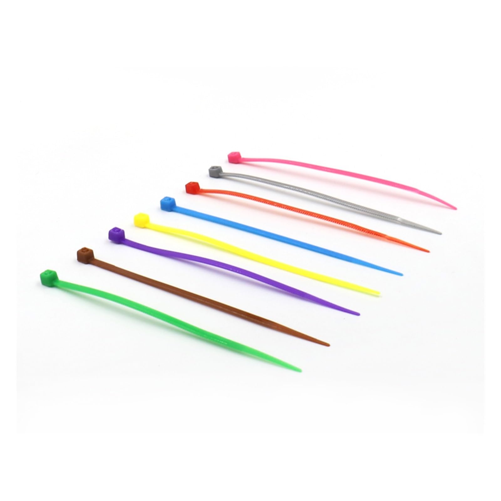 Surtido de bridas para cables,Bridas para cables, 50 UNIDS 9 Colores Autoblocante Plástico Nylon Amarre Cable Sujeción SOWQWE(Green,3x150mm)