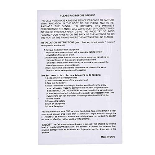 YU-NIYUT 10 unidades de adesivos de aumento de sinal de telefone celular, estimulador de sinal para