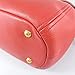 Prada Vitello Phenix Leather Convertible Zip Bag Rosso Red 1BC032