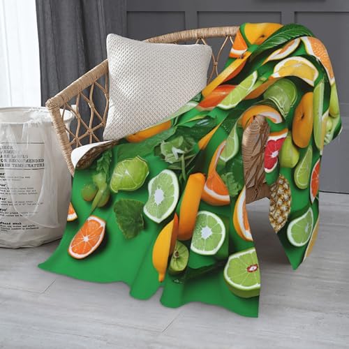 Couverture en flanelle verte pour des soirées cocooning sur le sofa