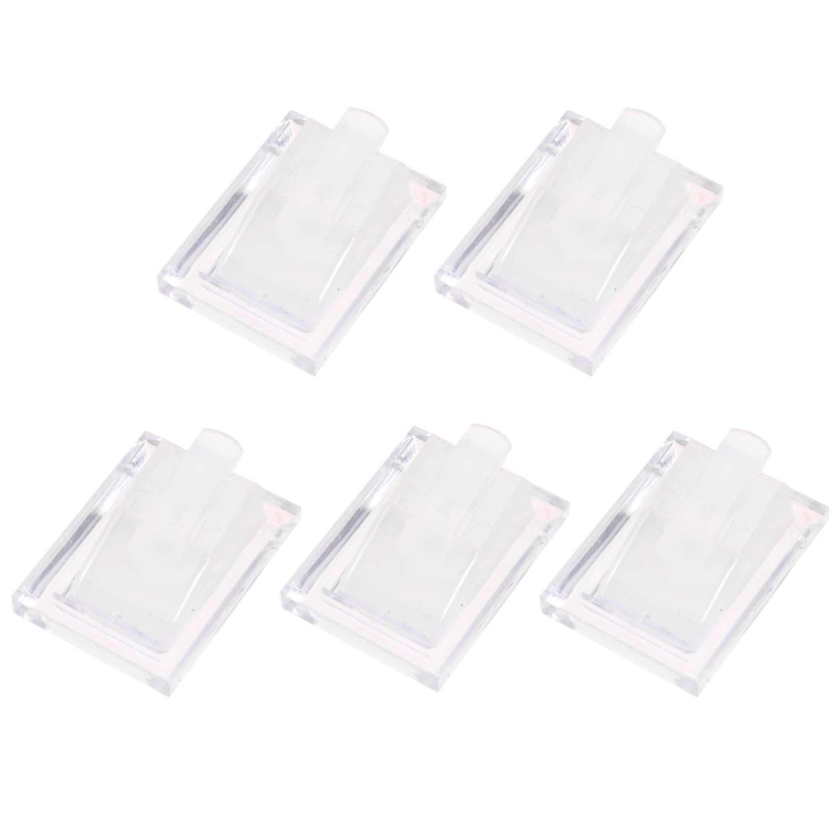 Supvox Clear 5Pcs Acrylic Jewelry Ring Display Stand Fingers Ring Display Holder Showcase (Clear),White,S