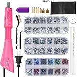 Herramienta aplicadora de termofijación, fijador de diamantes de imitación de fijación en caliente, varita de fijación en caliente de calentamiento rápido, herramientas de adorno aplicador de