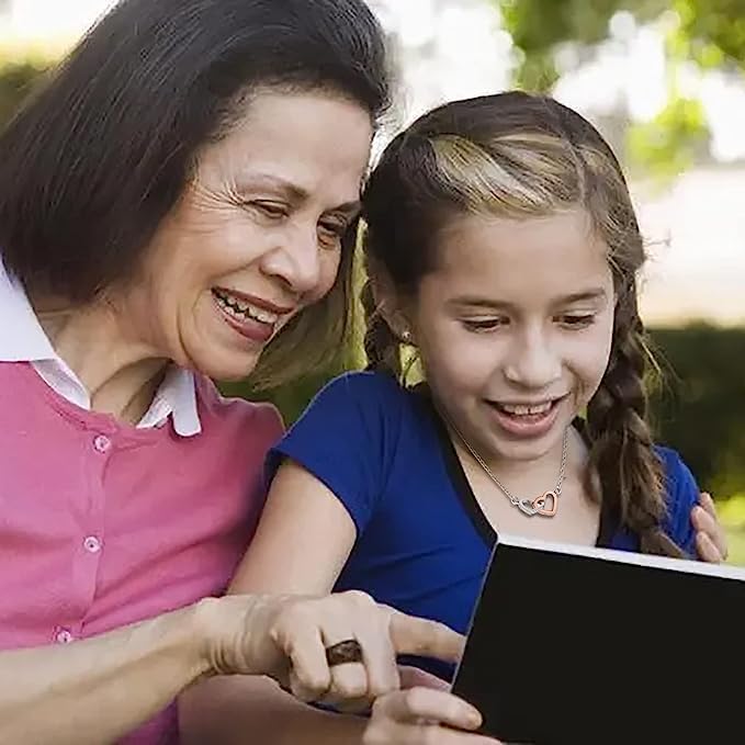 Granddaughter Necklace From Grandmom - Filled with Love - Necklace for Granddaughter on Birthday, Christmas, Graduation, Wedding, or Valentine's Day - Image 3