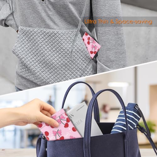 Image of FINTIE Soft Eyeglasses Case with Cleaning Cloth, Portable Squeeze Top Vegan Leather Glasses Pouch, Sunglasses Eyewear Bag