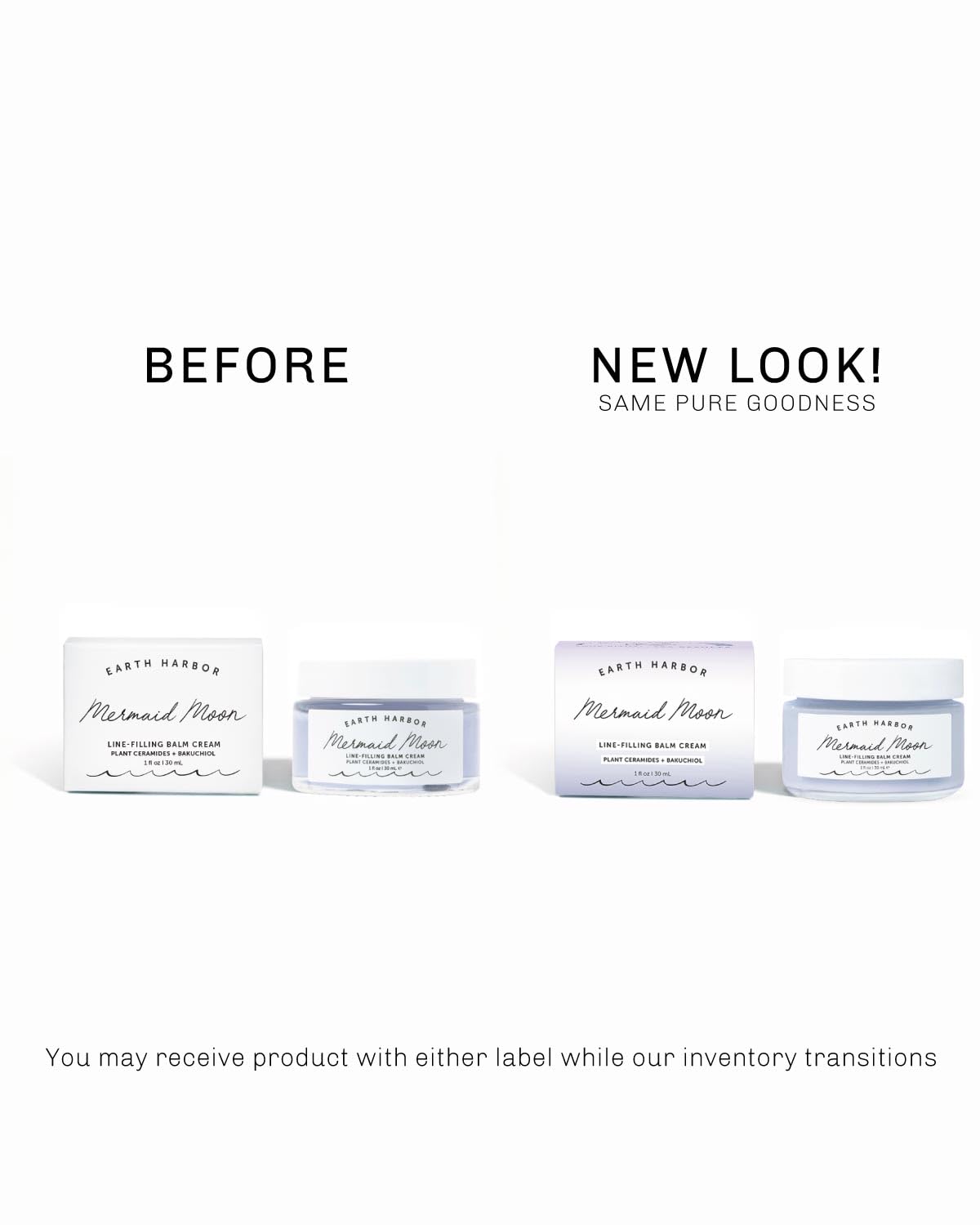 Earth Harbor Mermaid Moon Line-Filling Balm Cream - Vegan Night Treatment for Wrinkles and Hydration, with 20+ Actives - Deeply Restores and Nourishes Skin