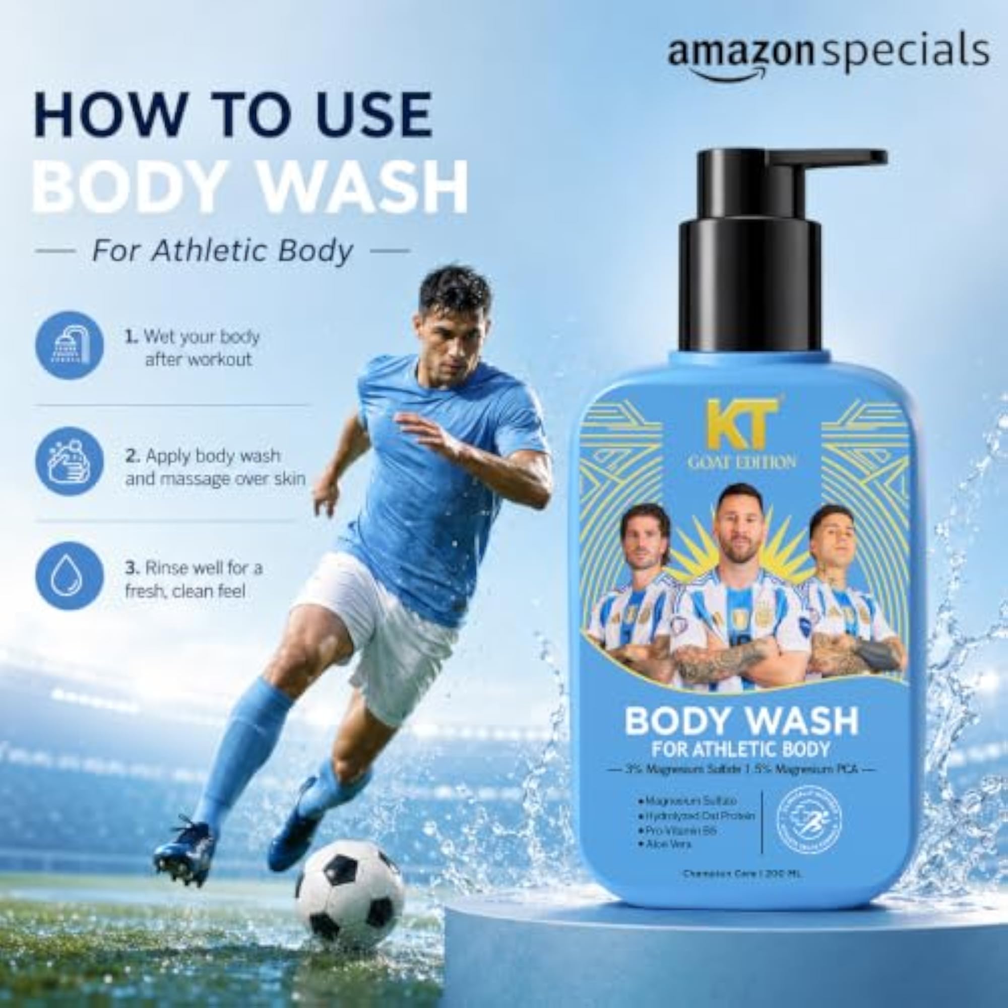 Body Wash for Men 200ml, Refreshing Formula