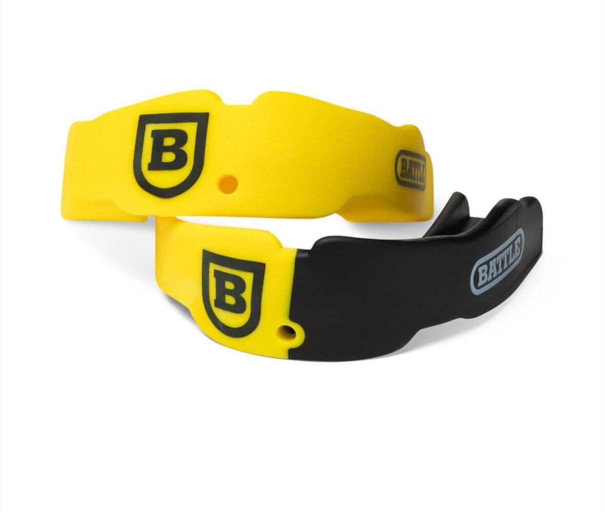 BATTLEマウスピース スタンダードタイプ 黄/黒+黄色 フリーサイズ 格闘技 Amazon.co.jp: BATTLEマウスピース スタンダードタイプ 黄/黒+