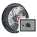 Produktbild Uzman-Versand 200mm Industrie Wandventilator mit 500 Watt DREHZAHLREGLER Axial Radial Ventilator Gebläse Lüfter Motor Wandgebläse Wandlüfter Fensterlüfter Fensterventilator Metallventilator