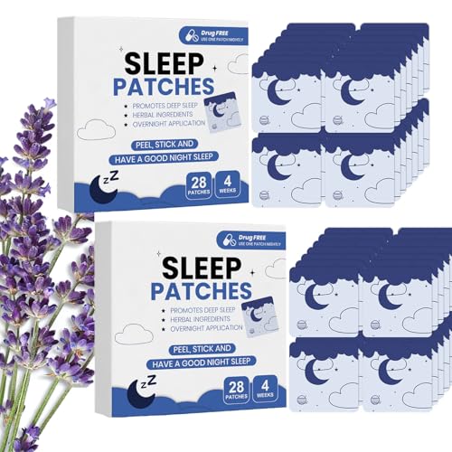 Sleeping Patches - 28 Units Sleeping Patches, All Natural Deep Patch, Relieve Stress During Office Workers and Travel, Long-Lasting Night Comfort (2pcs)