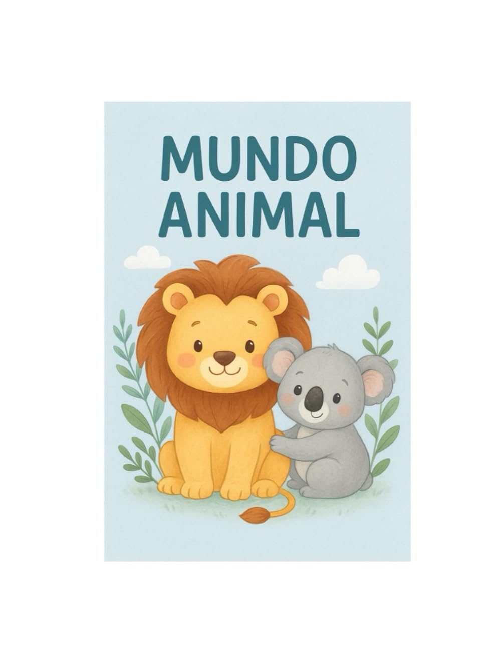 Mundo animal: Livro de colorir para crianças - Animais fofos da natureza