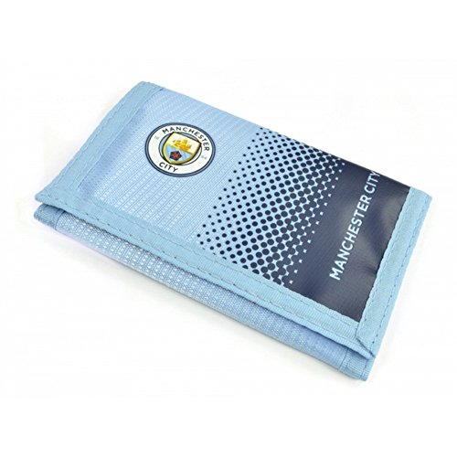 Manchester City FC Official Football Fade Design Wallet (One Size) (Light Blue/Navy)