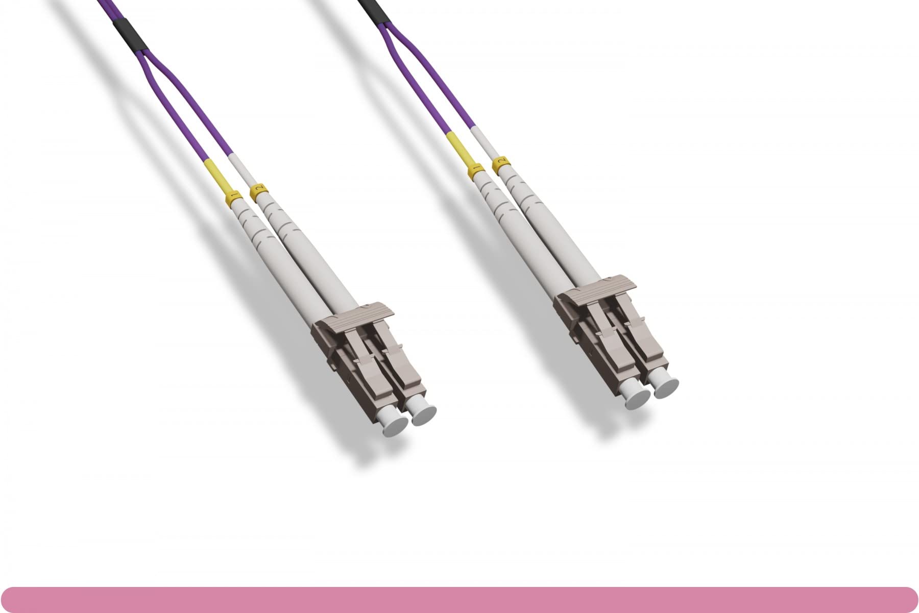 Ultra Spec Cables 0.3 Meter (1FT) Multimode Duplex Fiber Optic Cable (62.5/125) - LC to LC - Orange - 4