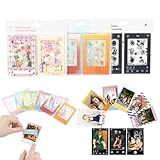 JOYZO 2x3 ミニフィルムステッカーフレーム、30枚 スタイリッシュなボーダーステッカー 富士フイルムチェキチェキミニフィルム(54x86mm)に適合、ポラロイドInstax 12 11 90 99 40 41 SE EVO用キュートでカラフルなボーダー