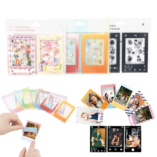 JOYZO 2x3 Mini Film Sticker Frames Fits Polaroid Instax Mini Film 54x86mm