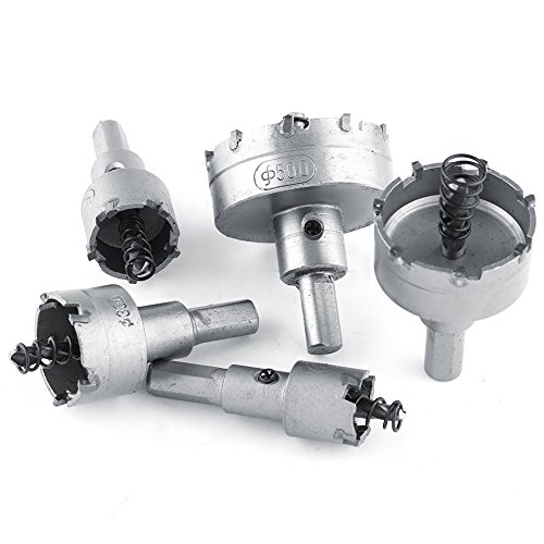 Set de 5 sierras de corona para metal con punta de carburo miniatura 7