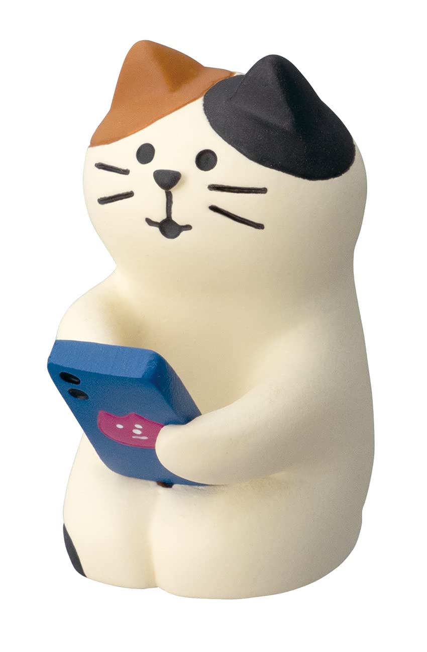 Decole Corporation ZCB-86776 Smartphone Cat Miniature Miscellaneous Goods, Concombre Pure Coffee Concombre Backyard Garden Cafe