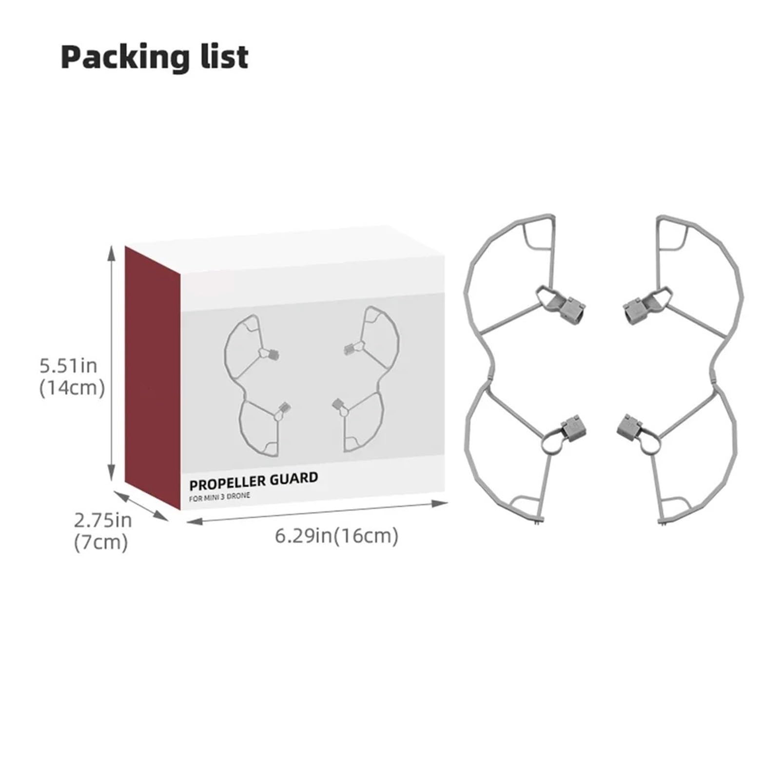 Protector de hélice Parachoques Hoja Ligero anticolisión, Compatible con Accesorios Drone Mini 3/Mini 3 Pro