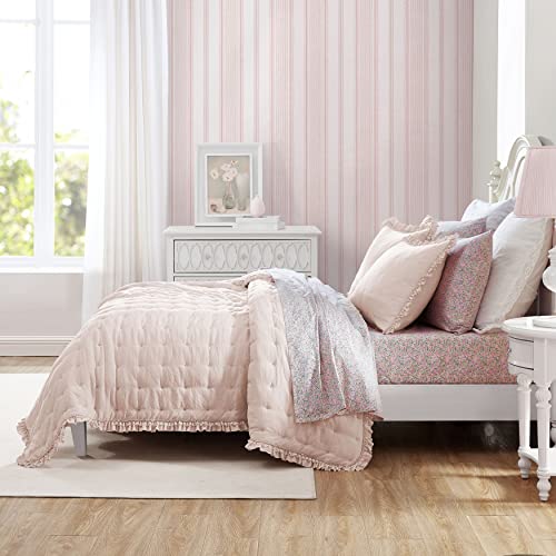 Laura Ashley- Queen Quilt Set, Reversible Bedding Set Including Sham(s), All Season Farmhouse Home D cor (Hailee Pink, Full/Queen) - Image 8